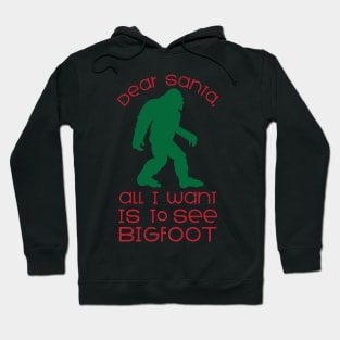 Do you Santa all I want is to see Bigfoot funny Bigfoot believe that Christmas gift Hoodie